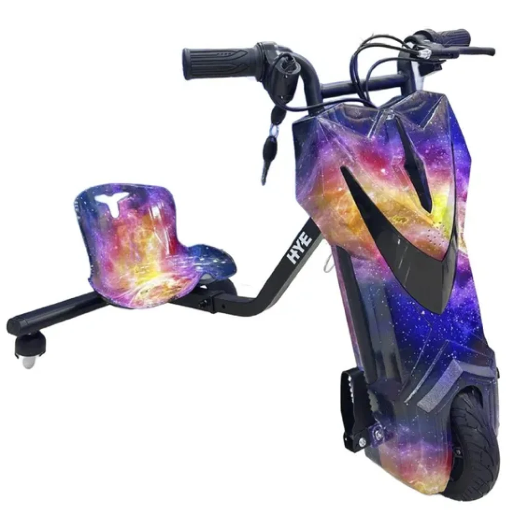 Triciclo Eletrico HYE-TR02 8.5" - Blue-Orange Galaxy