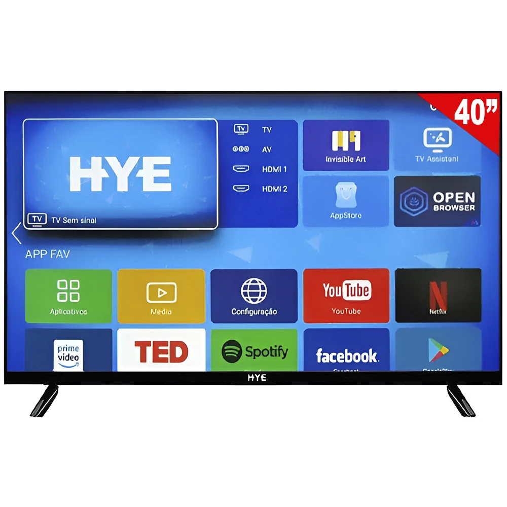 TV Smart HYE HYE40ATFZ 40" Full HD / LED - Preto