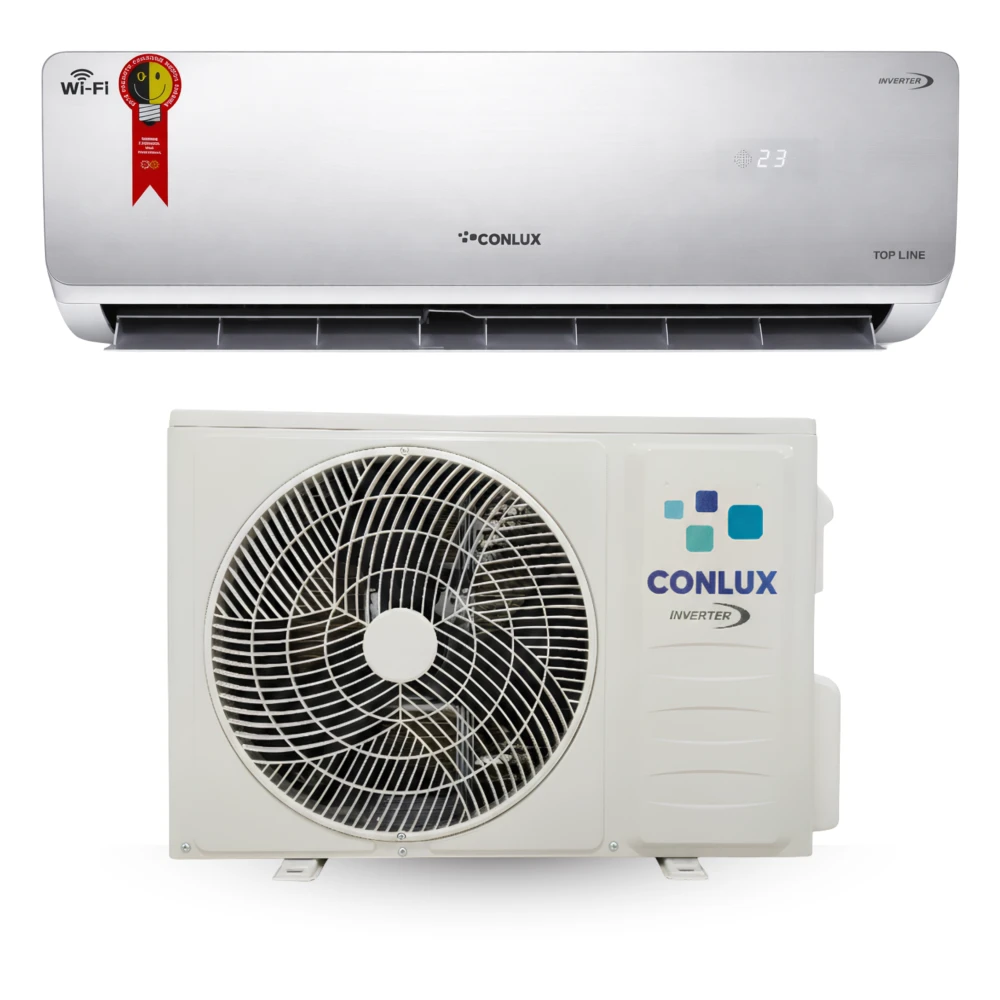 Ar Condicionado Inverter Conlux TOP LINE SILVER / TOP-1222050/60 12.000BTU - Quente / Frio com Kit - Wifi - 220V / 50-60HZ